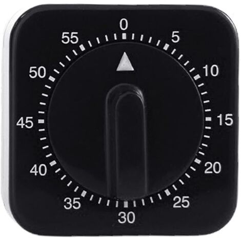 Temporizador de cocina mecánico, temporizador visual de cuenta regresiva de 60 minutos con alarma sonora para niños y adultos, cocción al vapor, temporizador visual de cuenta regresiva, cocina de chef