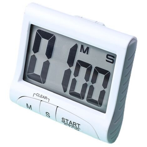 Temporizador de cocina, temporizador electrónico magnético digital de 24 horas, temporizador digital con alarma fuerte, pantalla LCD y cuenta regresiva.