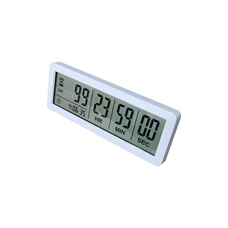 

Temporizador de cuenta regresiva digital de 999 días con soporte magnético con baterías 2C incluidas para reuniones de proyectos de cocina de