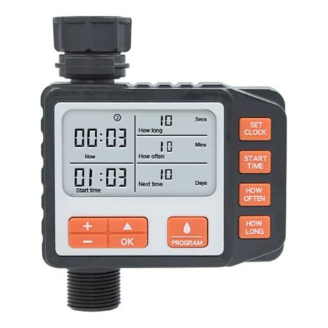 Temporizador de riego, controlador de riego exterior, temporizador electrónico automático de aspersores, programas múltiples para plantas de hortalizas, invernadero de jardín