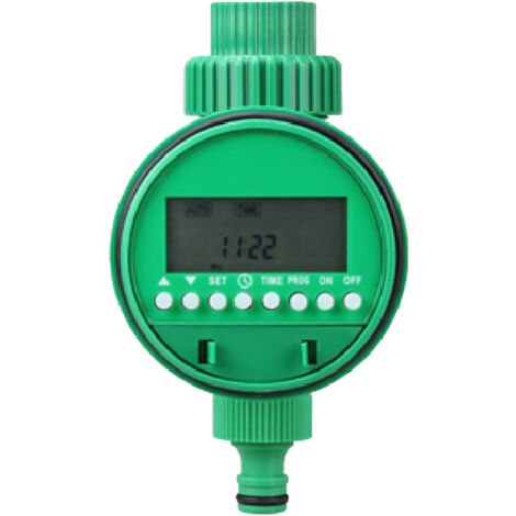 Temporizador de riego programable para grifo de jardín, resistente al agua, compatible con conexiones de 3/4" y 1/2", kit de riego automático.