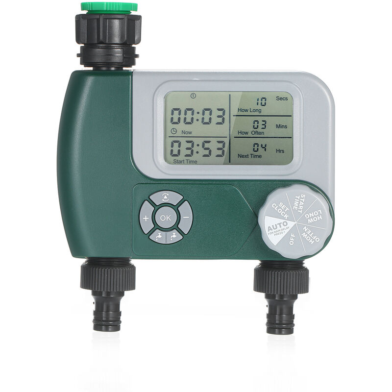 

Temporizador digital programable para grifo de manguera, controlador de riego, con 2 salidas