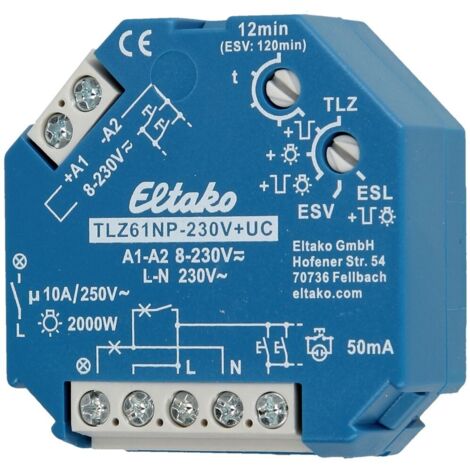 TEMPORIZADOR ESCALERA TLZ61NP-230V+UC ELTAKO 61100301-1