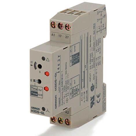 Temporizador estrella-delta Omron 2NA 1 Módulo H3DSGLBYOKX-1717