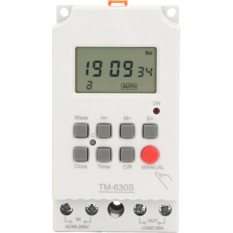 Temporizador programable TM 630S ABS con ajuste digital