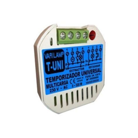 Temporizador Universal Dual a pulsadores Varilamp T-UNI