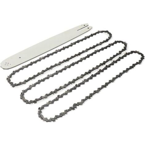 TEMPSA 3PCS Chaîne Guide 16 Pouces 55 Maillons Pour Tronçonneuse STIHL 009 012 021 E180 MS180 MS190 MS250 HT70