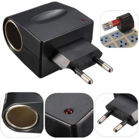 TEMPSA EU Prise Secteur AC 220V A DC 12V Voiture Allume Cigare Chargeur Adaptateur