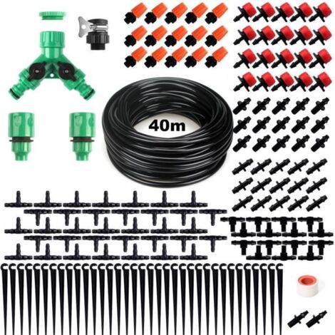 TEMPSA Kit Système D\'irrigation Goutte À Goutte Jardin Pulvérisation Arrosage 40 M