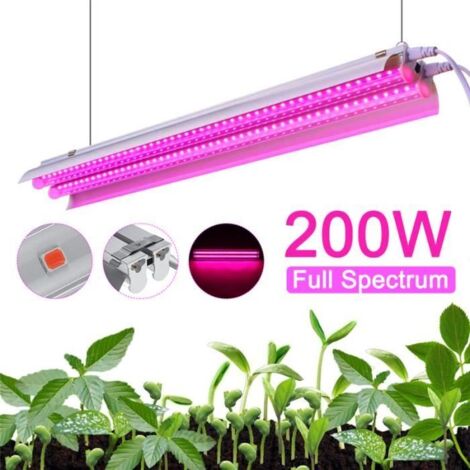 TEMPSA - Lampe Plante Croissance - T5 50cm 48 LED - Spectre complet - EU prise