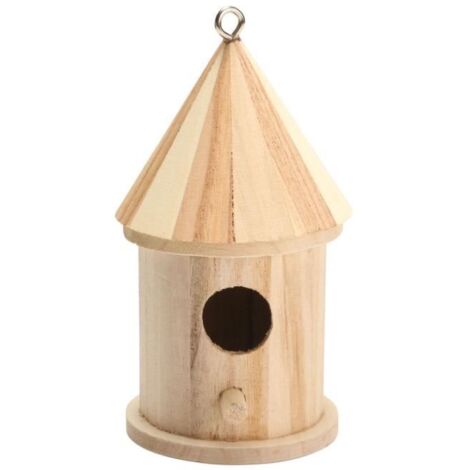 TEMPSA Nid d\'oiseau Bois Nichoir Pendu Pour Décoration Maison Jardin