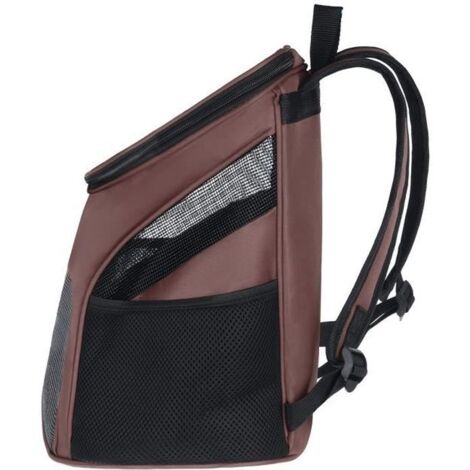 TEMPSA Sac à Dos Chat Chien Transport pour Animal 30x25x35cm Café