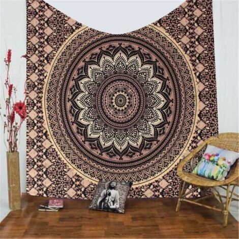 TEMPSA Tapisserie Suspendue Mural Type de Indian Mandala Art Pour Maison