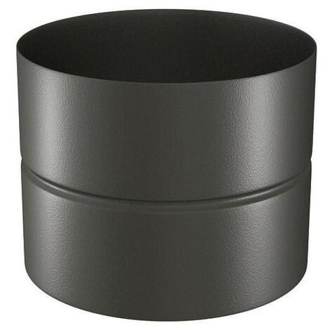 TEN 344124 hembra/hembra 12cm D125mm racor negro mate