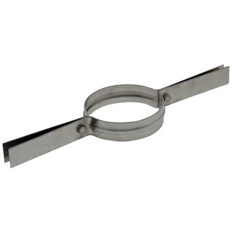 TEN – Collier pour fumisterie inox Ø125 mm – Maintien sécurisé de tubage flexible – Installation tous les 10 mètres