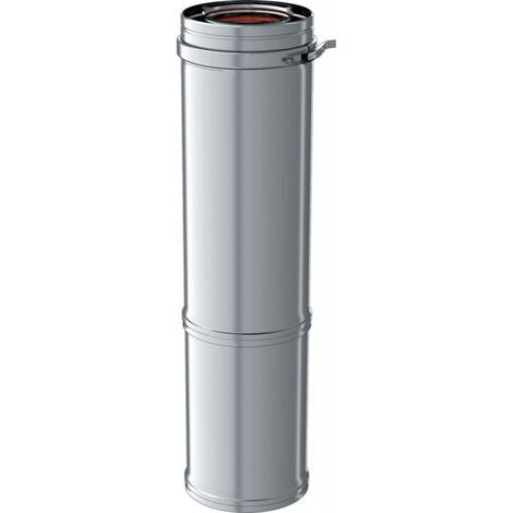 TEN – Conduit bi-flux concentrique téléscopique 200mm inox pour chaudières à pellets – Longueur 565mm – Résistance à la corrosion