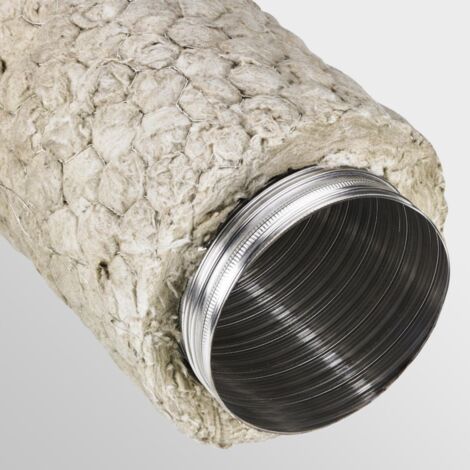 TEN – Conduit de fumée flexible inox D80 7m – Diamètre extérieur 140mm – Épaisseur isolant 30mm – 157080