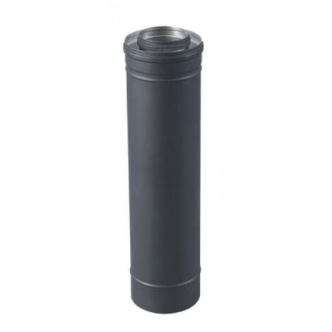 TEN – Conduit de fumée télescopique 80/125mm – Inox et acier galvanisé – Éléments de raccordement étanches – Longueur 280mm