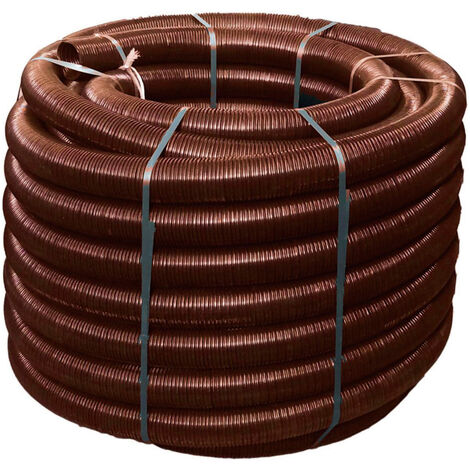 TEN – Conduit flexible PVDF Ø80 mm – Longueur 1 mètre – Résistance aux fumées jusqu'à 160°C – 100% recyclable et UV résistant
