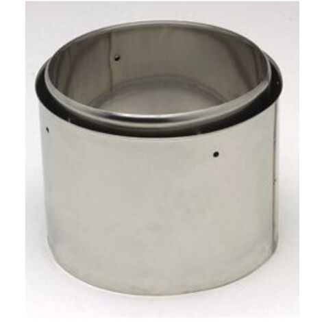 TEN – Embout finitø haute en inox 155 mm – Raccord fumisterie pour espaces confinés – Résistance à la corrosion – Finition parfaite