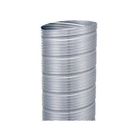 TEN – Flexible inox LISS pour tubage gaz/fioul/bois 125x131mm – Longueur 1m – Solution durable pour systèmes de chauffage