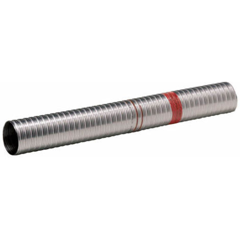 TEN – Gaine VMC flexible inox 125mm – Double feuillard pour évacuation gaz et fioul – Norme CE 2270-CPD-040 NF – Épaisseur 0,10mm