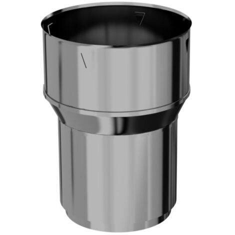 TEN – Raccord fumisterie inox D125mm – Tubage flexible D125/131mm – Paroi double 12cm pour montage facile – Connexion poêle sécurisée