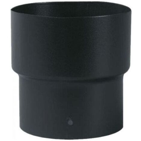 TEN – Réduction femelle/mâle émaillée noir mat 153f x 150f – Raccordement pour tuyaux émaillés – Diminution de diamètre précise