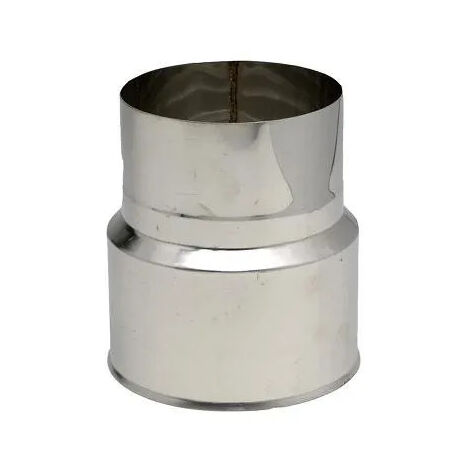 TEN – Réduction inox 125x119 mm – Raccord fumisterie pour départ de tubage – Applications chauffage et fumisterie