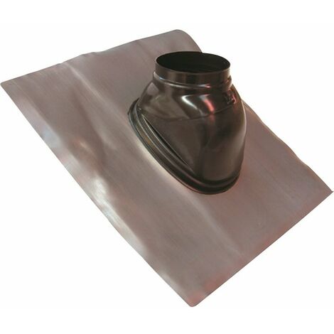 TEN – Solin de toit plomb noir – Pente de 25° à 45° – Bavette en plomb pour étanchéité – Compatible systèmes concentriques