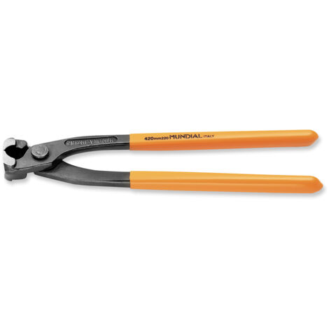 TENAGLIA PINZA TRONCHESE CEMENTISTI FERRAIOLI L.220mm PLASTIFICATA ACCIAIO Cr-V