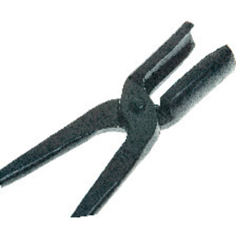 Tenaille de forge coquille ronde 30 cm – Acier C45E à forte teneur en carbone – Outil de forge précis pour maintenir, plier et façonner les barres et profilés métalliques