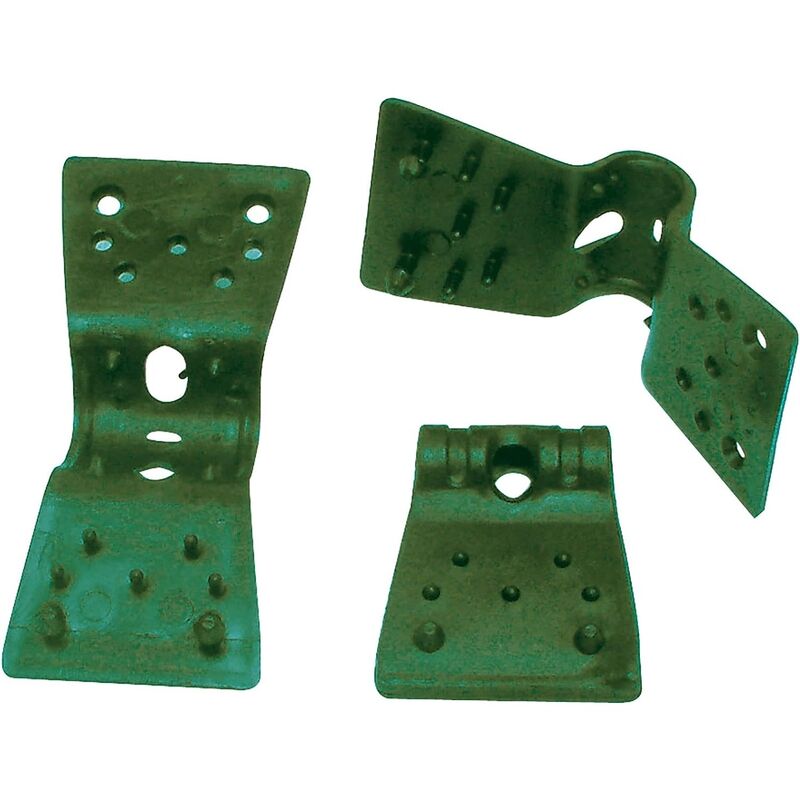 Image of Tenax - Clips Rete 3,5 cm Verde, Confezione da 24 Clips, Clips per Il Fissaggio di reti tessute frangivista e ombreggianti