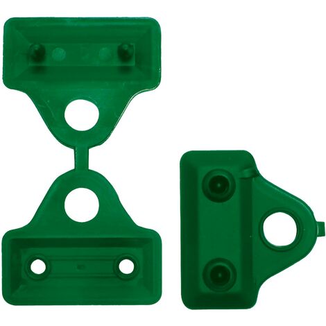 Tenax Clips Rete 5 cm Verde, Scatola da 500 Clips, Clips per Il Fissaggio di reti tessute frangivista e ombreggianti
