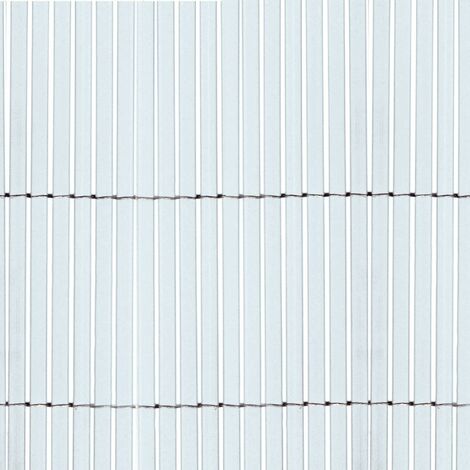 TENAX Colorado 1,00x5 m Bianco, Canniccio Sintetico a Canne Intere da 7mm, Schermante Frangivista in PVC per Giardino, Balcone e Terrazza