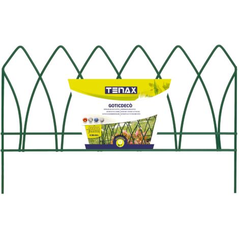tenax Goticdeco Verde, Pannello ad Arco Gotico in Ferro, 38 x 60 cm per Bordure di aiuole, Giardini e vialetti
