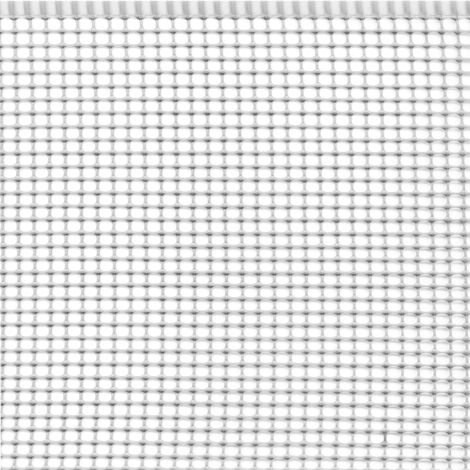 TENAX Quadra 05 Bianco 1,00 x 30 m, Rete Protettiva in Plastica per Balconi, Cancelli e Recinzioni