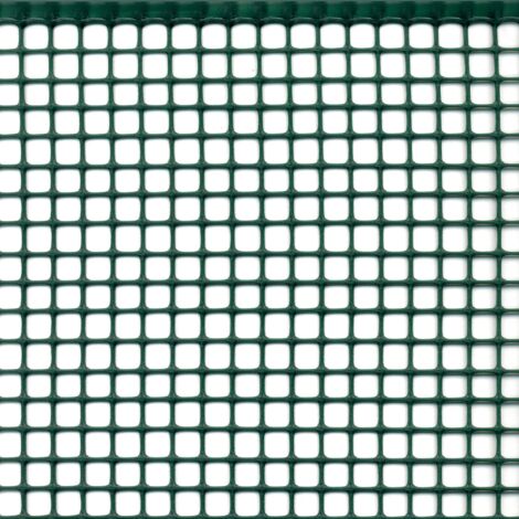 TENAX Quadra 10 Verde 1,00 x 10 m, Rete Protettiva in Plastica per Balconi, Terrazze, Cancelli e Recinzioni