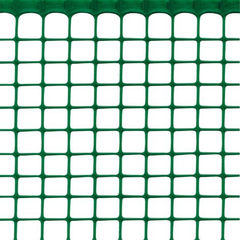 TENAX Quadra 20 Verde 1,00 x 30 m, Rete Protettiva in Plastica per Cancelli, Recinzioni e Balconi