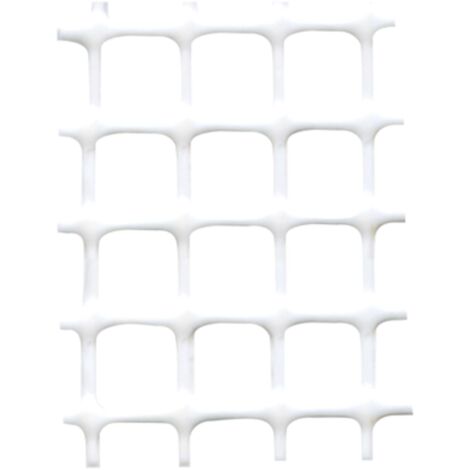 Tenax RETE IN PLASTICA QUADRA X BALCONI maglia mm. 10x10 rotolo mt.50 H. cm. 100 - Bianco