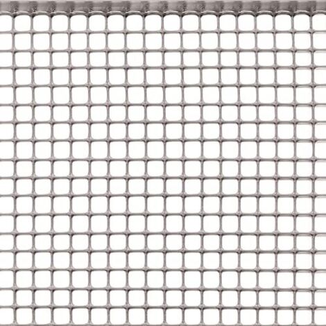 Tenax Rete Plastica Quadra Argento 10X10 Cm 100