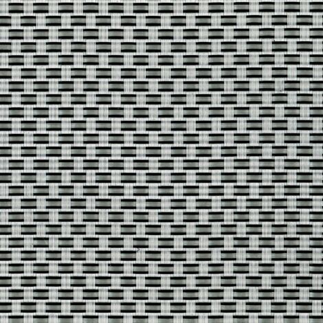 TENAX Rete Tessuta Decorativa Frangivista Composta da PVC e Poliestere, Texstyle Plus, Argento-Nero, 1,00x5 m