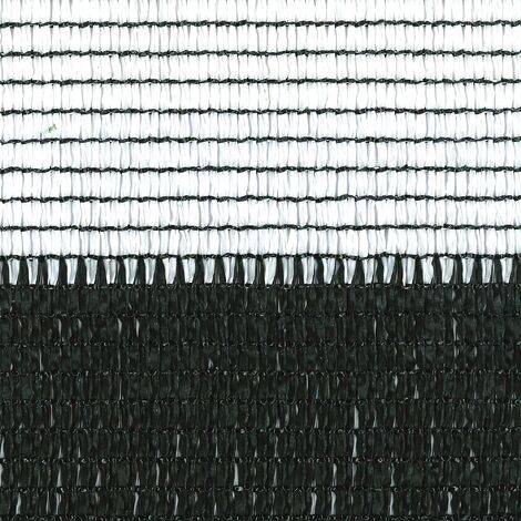 TENAX Soleado Sport Rete Tessuta Schermante Frangivista Bicolore, 2,00x5 m, Bianco/Nero, 2x5 m