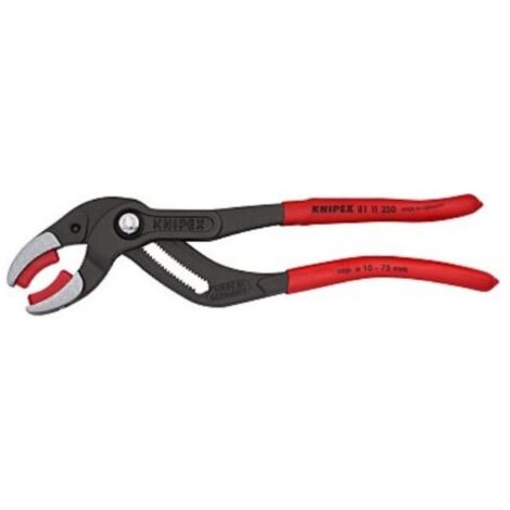 Tenaza tuberÍas/ racores 250mm an. 10-75mm neg m/plas knipex