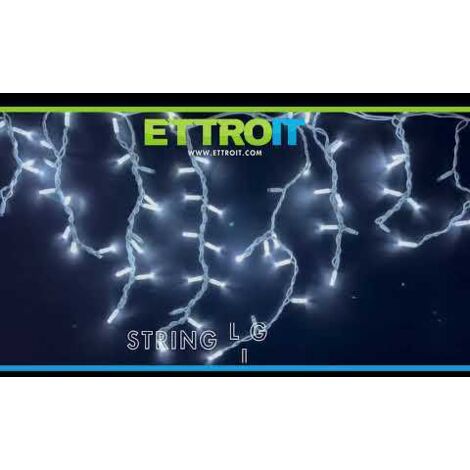TENDA 216LED 5M X3-4-6-8-10-12 FILO BIANCO LUCE BIANCO IP65