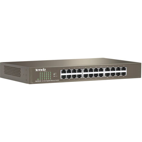 Tenda 24-port Gigabit Ethernet Switch Non gestito Blu