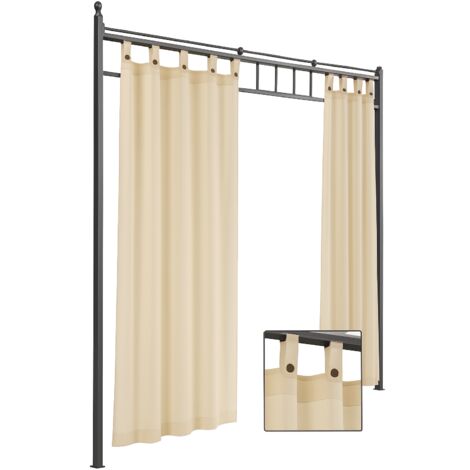 Tenda a bretella per gazebo 155x265h colore ecru' pz.02 - Salone