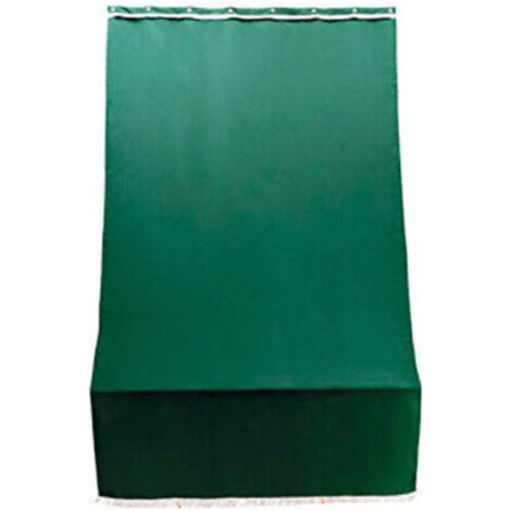 Tenda a Caduta Soffitto Verde 140x250 per Porta con Anelli