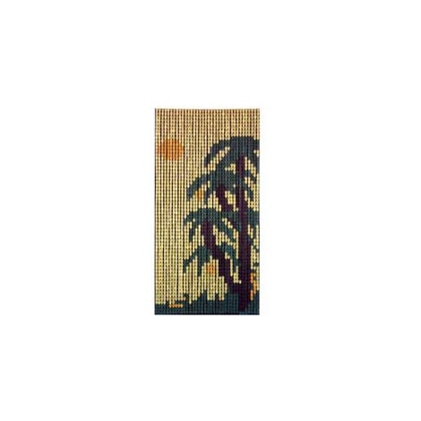 VETTE Tenda a piastrina palme - 36 strisce per 63 piastrine - cm.100x230h.