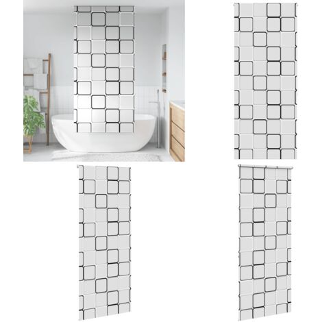 Tenda a Rullo Doccia 90x240 cm Larghezza Tessuto 86 cm - Tenda a rullo - Privacy doccia
